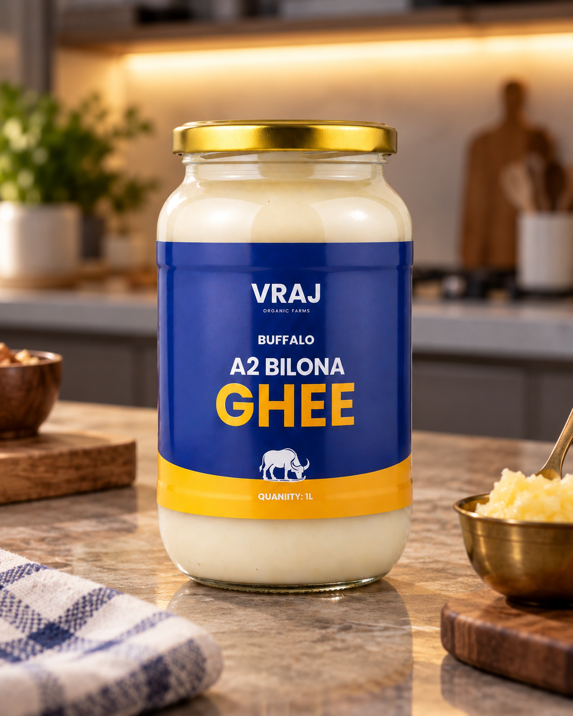 Vraj A2 Buffalo Bilona Ghee